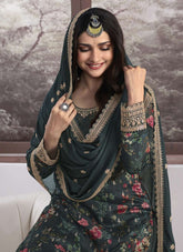 Green Colour Salwar Suit Looking Smashing